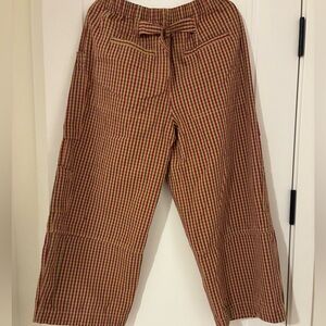 BDG women’s Red and Brown Striped Cargo barrel pants
